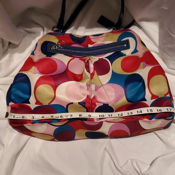 COACH SATIN SIGNATURE BEAUTIFUL SATCHEL - Picture 5 of 8